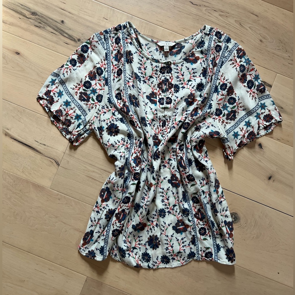 Bohemian Floral Flowing Blouse